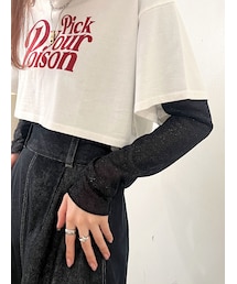 jouetie | ラメシアーハイネックトップス(Tシャツ/カットソー)