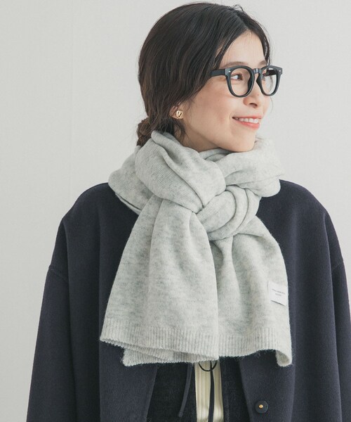 URBAN RESEARCH DOORS（アーバンリサーチドアーズ）の「メランジニットストール（ストール/ショール・レディース・L.GRAY/BROWN/CHARCOAL・one）」の6枚目の写真