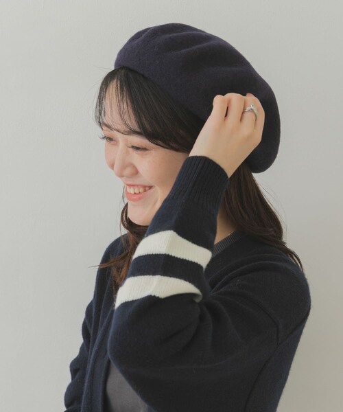 RODE SKO（ロデスコ）の「ウールベレー（ハンチング/ベレー帽・レディース・CHARCOAL/BLACK/NAVY・FREE）」の13枚目の写真