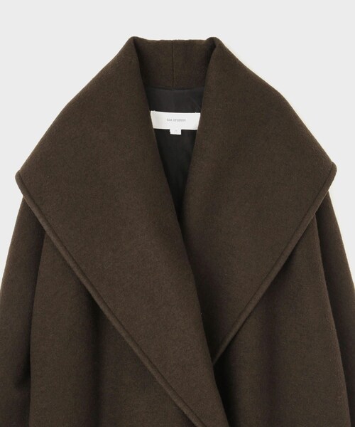 ROPE'（ロペ）の「【GIA STUDIOS（ジア・ストゥディオス）】SHORT COAT｜コート（その他アウター・レディース・ダークブラウン系・S）」の4枚目の写真