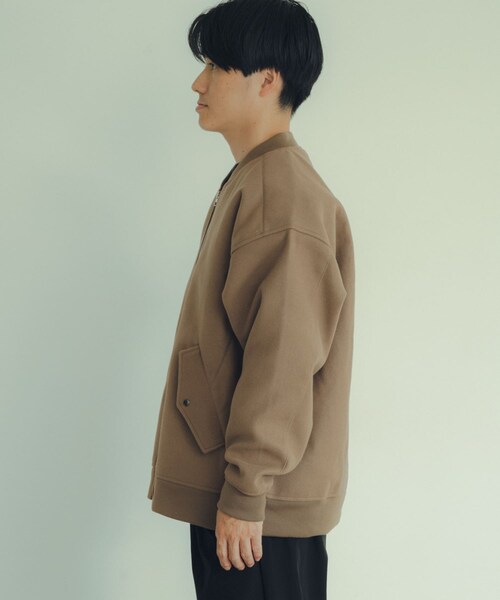 ITEMS URBANRESEARCH（アイテムズ アーバンリサーチ）の「ウールライクメルトン MA-1（MA-1・メンズ・KHK/BLK/MOC・M/L）」の19枚目の写真