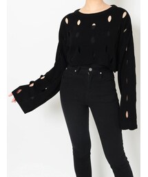 MURUA | クロップドメッシュニット(ニット/セーター)