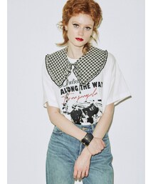 jouetie | フリルカラーBIGTシャツ【付け襟】(Tシャツ/カットソー)