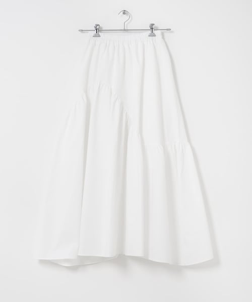 SENSE OF PLACE by URBAN RESEARCH(センスオブプレイスバイアーバンリサーチ)の「アシメキリカエギャザースカート(スカート・レディース・OFF WHITE/BLACK/BEIGE・One)」の11枚目の写真
