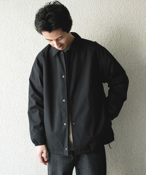 URBAN RESEARCH DOORS(アーバンリサーチドアーズ)の「『撥水/防風』ウールブレンドラミネート 中綿ブルゾン(ブルゾン・メンズ・BROWN/BLACK・M/L)」の4枚目の写真