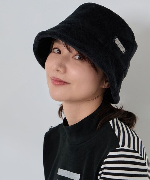 ROPE'（ロペ）の「ボアフリースハット/Oggi掲載（ハット・レディース・ブラック/グレー/ホワイト・F）」の14枚目の写真