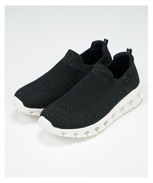 nissen（ニッセン）の「moz（モズ）軽量やわらかニットスニーカー（ワイズ３Ｅ）（スニーカー・メンズ・黒/ピンクベージュ/ホワイト・22.5cm/23.0cm/23.5cm/24.0cm/24.5cm/25.0cm）」の10枚目の写真