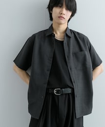 SENSE OF PLACE by URBAN RESEARCH | 『ユニセックス』『UR TECH DRYLUXE』リネンライクシャツ(5分袖)(シャツ/ブラウス)