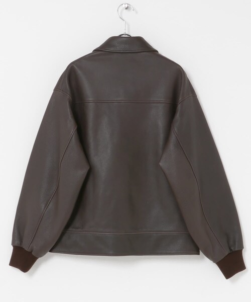 URBAN RESEARCH（アーバンリサーチ）の「A PRESSE　Leather A-1 Flight Jacket（その他アウター・メンズ・BROWN・2/3）」の8枚目の写真