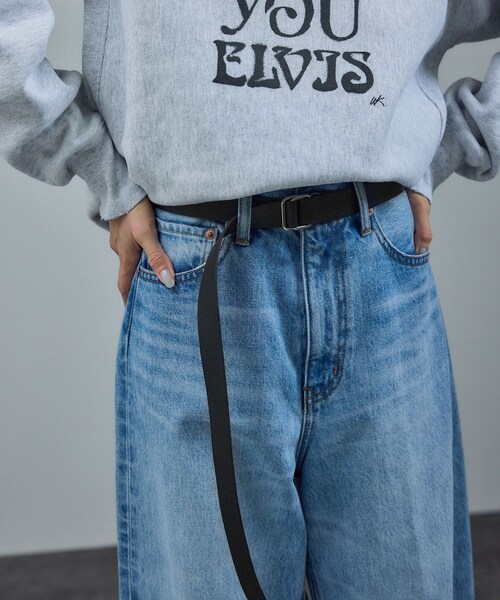 ADAM ET ROPE'（アダムエロペ）の「【J'aDoRe・店舗限定】【R&D.M.Co-OLDMAN'S TAILOR】W BUCKLE BELT（ベルト・レディース・ブラック/ホワイト/レッド・F）」の22枚目の写真