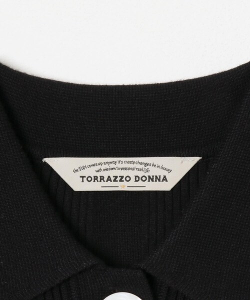 URBAN RESEARCH ROSSO（アーバンリサーチロッソ）の「Torrazzo Donna　Rib Knit Polo Shirt（ニット/セーター・レディース・BLACK/BEIGE/GRAY・Free）」の10枚目の写真