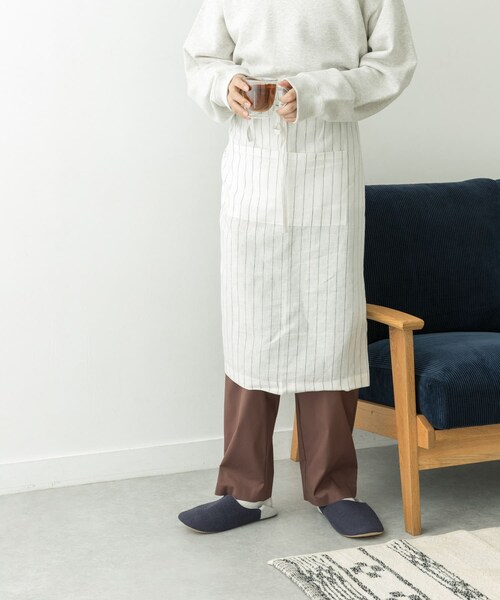 URBAN RESEARCH DOORS（アーバンリサーチドアーズ）の「DOORS LIVING PRODUCTS　ギャルソンエプロン（キッチンツール・メンズ・NVY×WHT/BEIGE/OFF×BLK・one）」の22枚目の写真