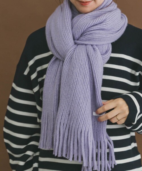 ITEMS URBANRESEARCH（アイテムズ アーバンリサーチ）の「グリッターソフトラッセルストール（マフラー・レディース・IVO/CHA/LVD・-）」の15枚目の写真