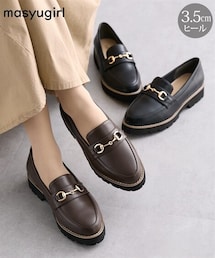 nissen | masyugirl（マシュガール）ビット付ローファーシューズ（ワイズ４Ｅ）(ローファー)