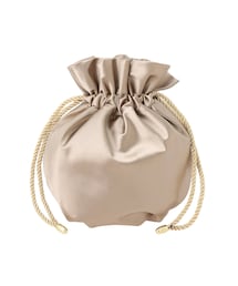 LAGUNAMOON | LADY巾着サテンBAG(ハンドバッグ)