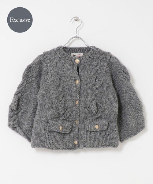 URBAN RESEARCH DOORS（アーバンリサーチドアーズ）の「『別注』KHWOPA×DOORS　ニットカーディガン（カーディガン/ボレロ・レディース・GRAY/NAVY・one）」の3枚目の写真
