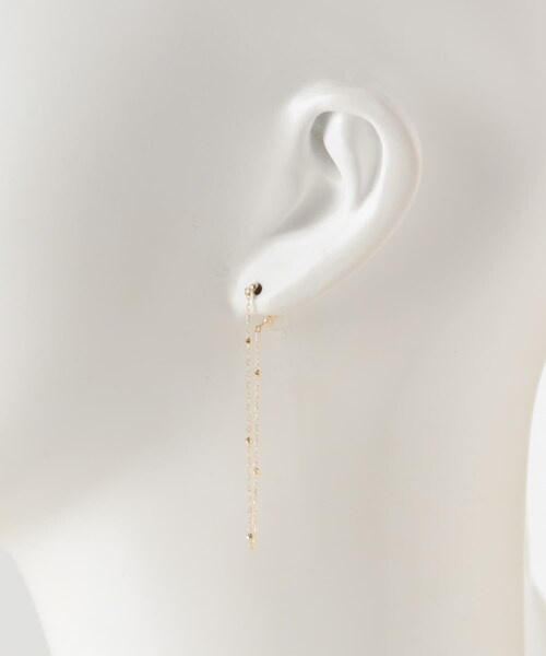 URBAN RESEARCH（アーバンリサーチ）の「decor『デコール』　K10 DOT PIERCE（ピアス（両耳用）・レディース・GOLD・-）」の4枚目の写真