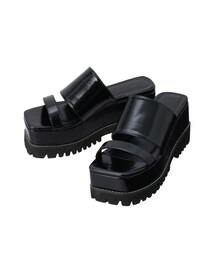 MURUA | スクエアトゥスライダーサンダル(サンダル)