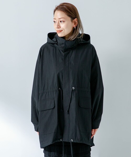 URBAN RESEARCH Sonny Label（アーバンリサーチサニーレーベル）の「ミリタリーナイロンブルゾン（モッズコート・レディース・カーキ/オフ/ブラック・FREE）」の20枚目の写真