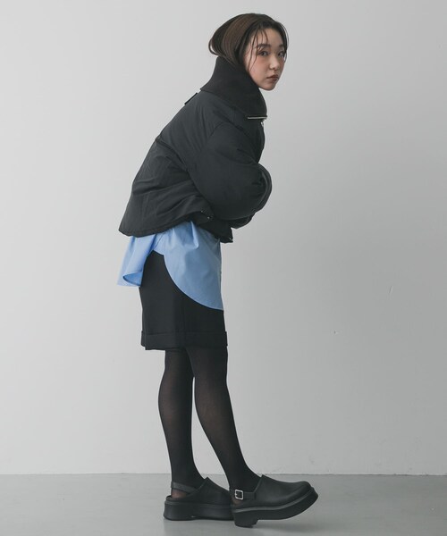 SENSE OF PLACE by URBAN RESEARCH(センスオブプレイスバイアーバンリサーチ)の「ビッグカラーショートパフジャケット(その他アウター・レディース・GREIGE/BLACK/KHAKI・One)」の8枚目の写真