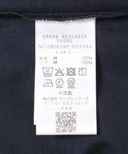 URBAN RESEARCH DOORS(アーバンリサーチドアーズ)の「COOL TOUCH SHORT-SLEEVE T-SHIRTS(Tシャツ/カットソー・メンズ・WHITE/BLACK/NAVY・M/L)」の17枚目の写真