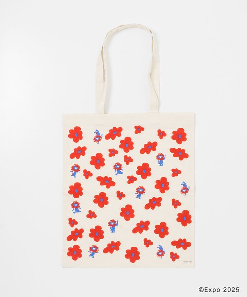 THE GOODLAND MARKET（ザグッドランドマーケット）の「EXPO2025 TOTE-FLOWER（トートバッグ・レディース・オフホワイト/グレー・One）」の20枚目の写真
