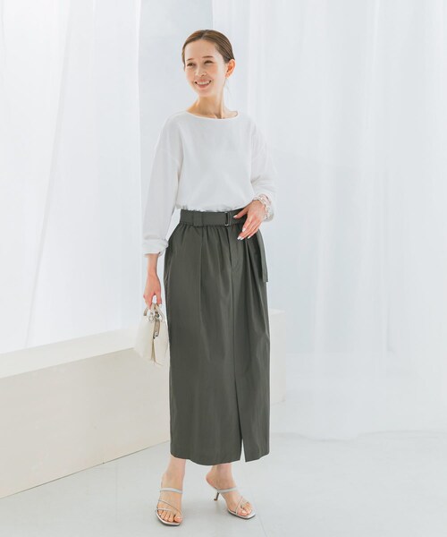 URBAN RESEARCH ROSSO（アーバンリサーチロッソ）の「ベルト付スカート（スカート・レディース・khaki/white/orange・FREE）」の13枚目の写真