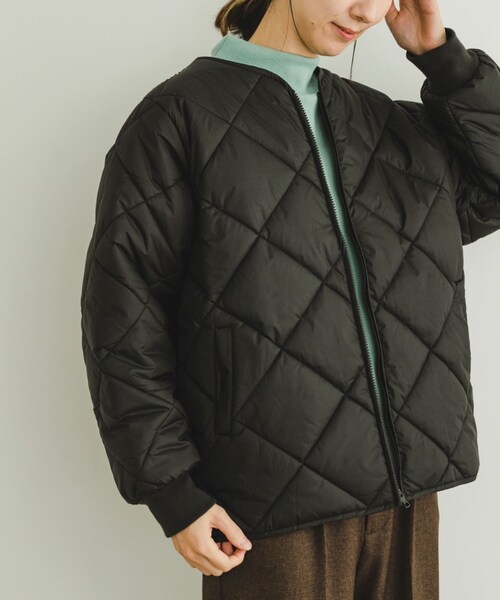 ITEMS URBANRESEARCH(アイテムズ アーバンリサーチ)の「中綿キルトノーカラージャケット(その他アウター・レディース・CHA/L.BEIGE/BEG/BLK・FREE)」の15枚目の写真