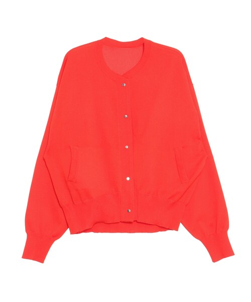 ELENDEEK（エレンディーク）の「KNIT BLOUSON（ブルゾン・レディース・オフホワイト/ブラック/レッド・F）」の7枚目の写真