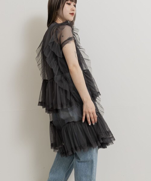 THE GOODLAND MARKET（ザグッドランドマーケット）の「old honey　81℃ dress（ワンピース・レディース・charcoal/white・one）」の15枚目の写真