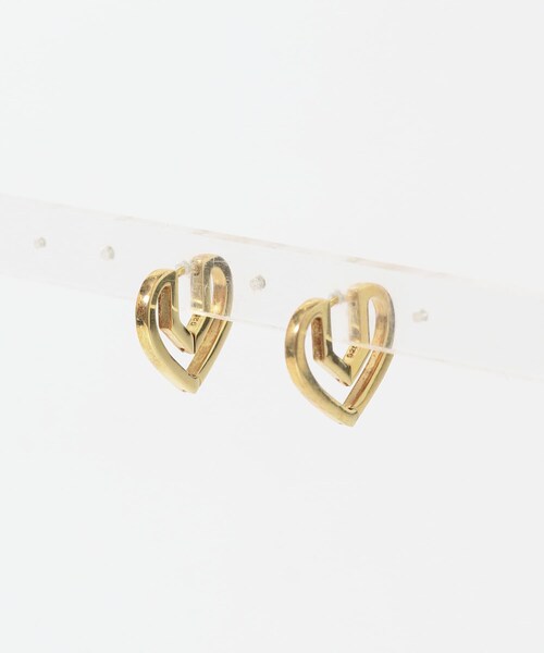 URBAN RESEARCH(アーバンリサーチ)の「PLOW Hug Heart Hoop Pierce S(ピアス(両耳用)・レディース・GOLD・-)」の2枚目の写真