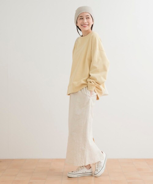 URBAN RESEARCH DOORS(アーバンリサーチドアーズ)の「ジャガードストレートスカート(スカート・レディース・IVORY/CAMEL・M)」の4枚目の写真