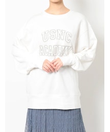 MERCURYDUO | カレッジプリントスウェット(スウェット)
