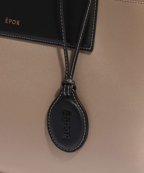 ROPE'（ロペ）の「【E'POR】BOAT BAG Large/A4対応・撥水・軽量・26SS新色（トートバッグ・レディース・ブラック/ベージュ・F）」の11枚目の写真