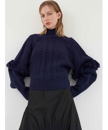 ELENDEEK | ARM FRINGE KT(ニット/セーター)