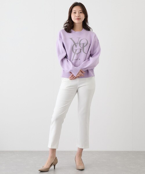 Jayro（ジャイロ）の「ジャガードロゴニットプルオーバー（ニット/セーター・レディース・チャコール/ライトグレー/パープル・F）」の12枚目の写真