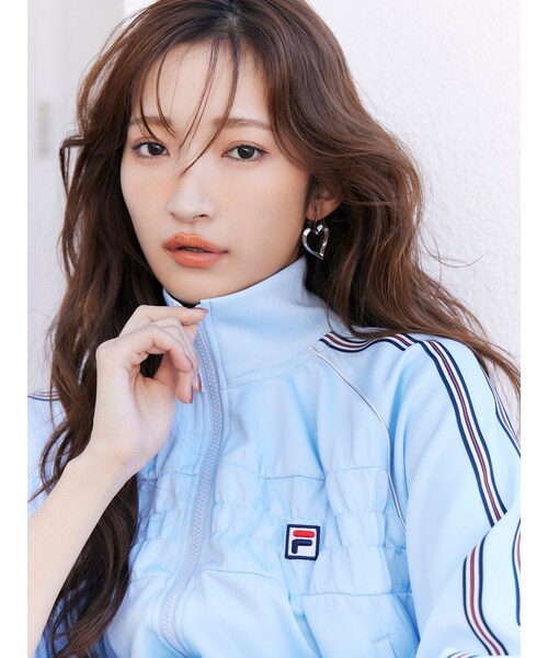 RESEXXY（リゼクシー）の「【FILA】シャーリングポイントジャージ（その他アウター・レディース・ピンク/ブルー・F）」の3枚目の写真