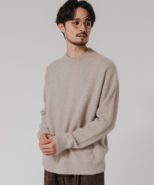 URBAN RESEARCH（アーバンリサーチ）の「FOX CASHMERE CREW-NECK KNIT（ニット/セーター・メンズ・GREGE/D GREEN/BROWN/GRAY・M/L）」の3枚目の写真