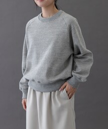FORK&SPOON リサイクルコットン裏毛クルーネックスウェット