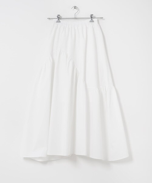SENSE OF PLACE by URBAN RESEARCH(センスオブプレイスバイアーバンリサーチ)の「アシメキリカエギャザースカート(スカート・レディース・OFF WHITE/BLACK/BEIGE・One)」の11枚目の写真
