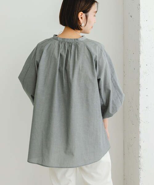 URBAN RESEARCH ROSSO（アーバンリサーチロッソ）の「『UR TECH』F by ROSSO　イージーリネンボリュームブラウス（シャツ/ブラウス・レディース・PINK/GRAY/MINT/NAVY/BLUE ST・FREE）」の10枚目の写真