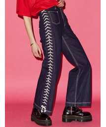 jouetie | フロントポケットレースアップデニム(デニムパンツ)