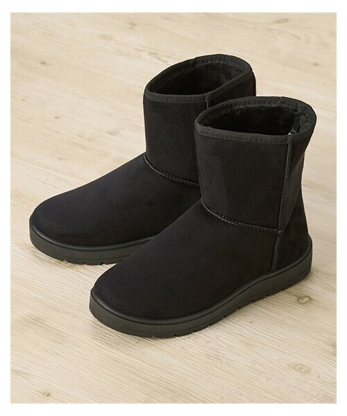 nissen（ニッセン）の「ムートン調ブーツ（ブーツ・メンズ・ブラック・M=23.0~23.5cm/L=23.5~24.0cm/LL=24.0~24.5cm）」の3枚目の写真