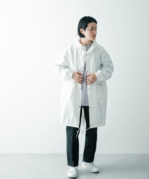 ITEMS URBANRESEARCH（アイテムズ アーバンリサーチ）の「オーバーサイズモッズコート（モッズコート・メンズ・KHK/OFF/BLK・M/L）」の19枚目の写真