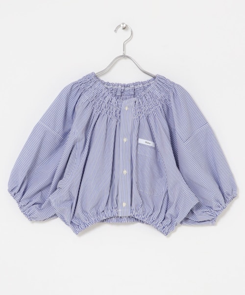 THE GOODLAND MARKET（ザグッドランドマーケット）の「77circa　make shirring neck shirt（シャツ/ブラウス・レディース・stripe 1/stripe 2/stripe 3/stripe 4/stripe 5/stripe 6/stripe 7/stripe 8・One）」の5枚目の写真