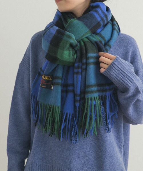 URBAN RESEARCH DOORS(アーバンリサーチドアーズ)の「『一部別注カラー』TWEED MILL Lambswool Stole(マフラー・レディース・Scone CHK/BLU/GRN/CHOCOLATE/McKeller/別注C/GRY/別注T/CHK・Free)」の18枚目の写真