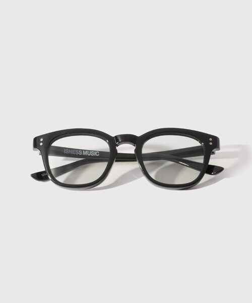 ADAM ET ROPE'(アダムエロペ)の「【ISNESS MUSIC/イズネス ミュージック】KENNY SUNGLASSES(サングラス・メンズ・ブラック/ライトグレー・F)」の2枚目の写真