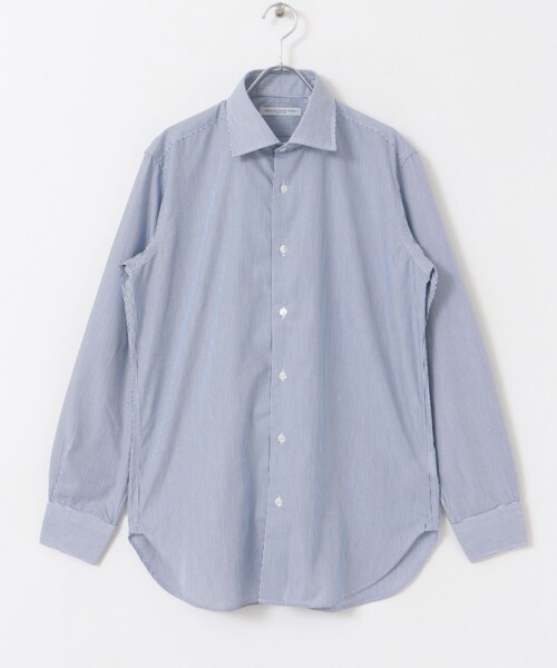 URBAN RESEARCH DOORS（アーバンリサーチドアーズ）の「『イージーケア』LIFE STYLE TAILOR　セミワイド細ストライプシャツ（シャツ/ブラウス・メンズ・BLUE-ST・37/39/41/43）」の10枚目の写真