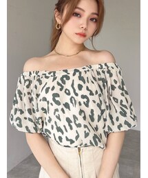 RESEXXY | パワショルUネックブラウス(シャツ/ブラウス)