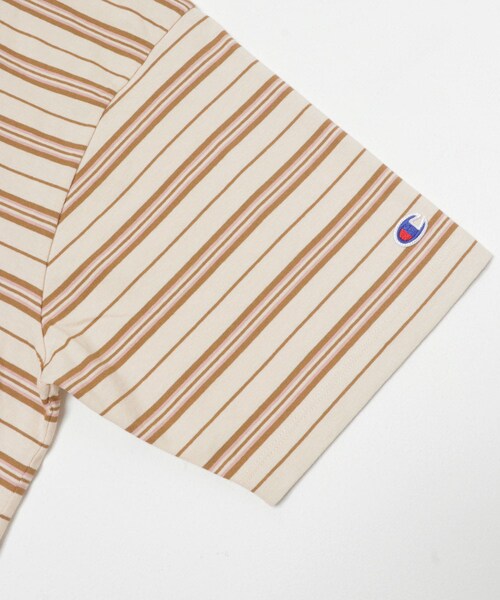 URBAN RESEARCH DOORS(アーバンリサーチドアーズ)の「『別注』CHAMPION×DOORS BORDER T-SHIRTS(Tシャツ/カットソー・メンズ・NAVY/BEIGE/L.BROWN・M/L/XL)」の22枚目の写真